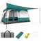 Family Camping Tent 12.5x8.5ft 6-8 Person Dual Room Porch Shelter